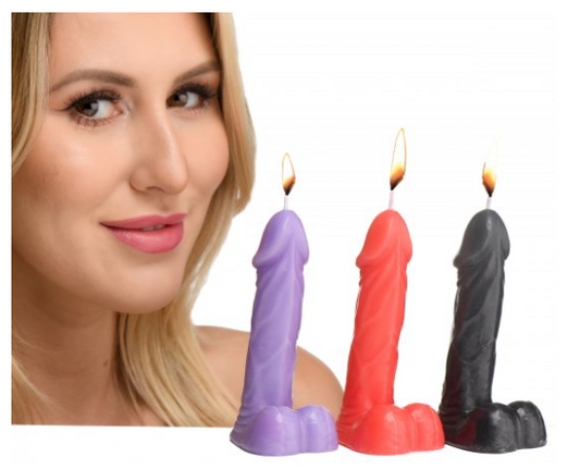 Passion Peckers Dick Drip Candles Set